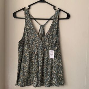 NWT AE Floral Tank Top
